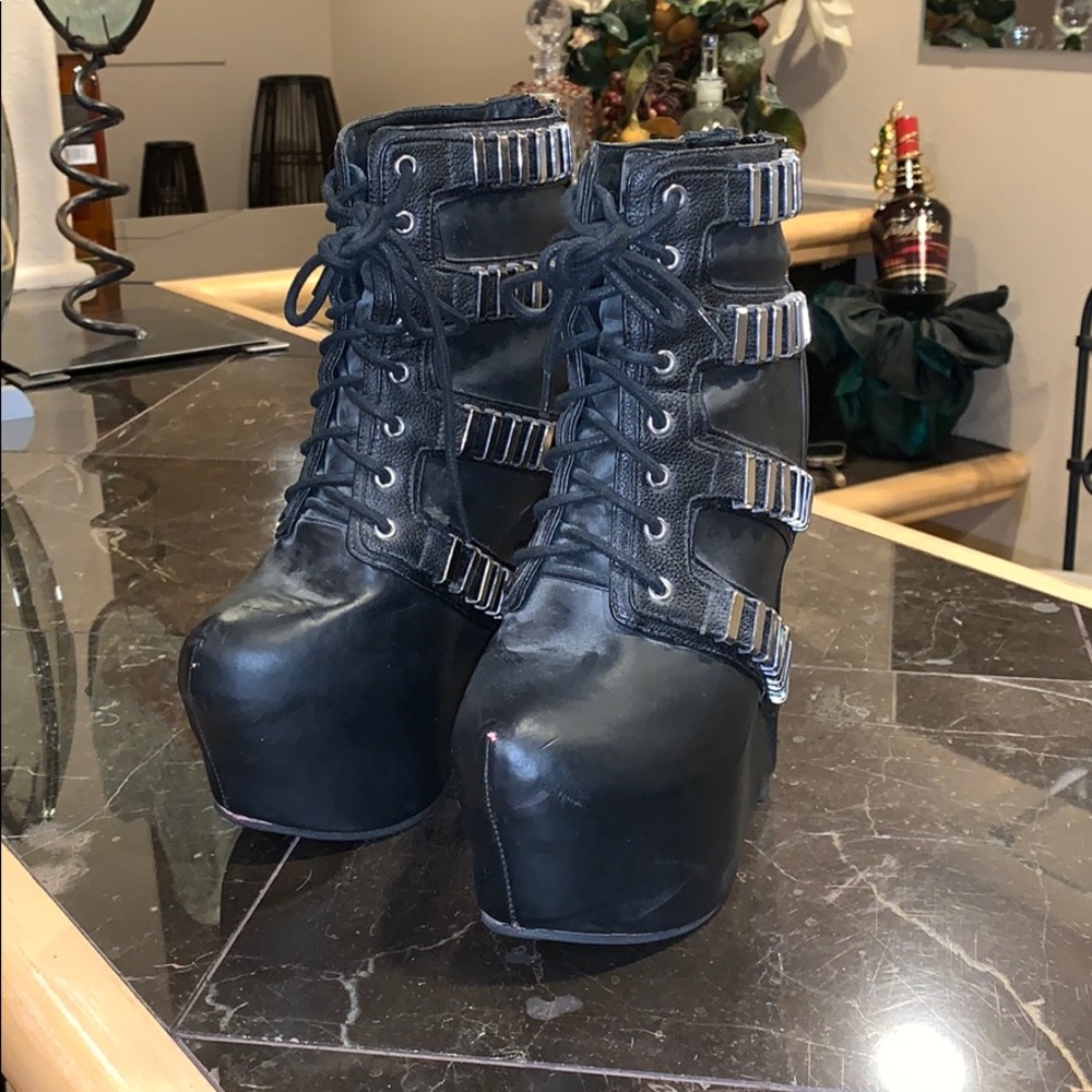 Jeffrey Campbell platform booties